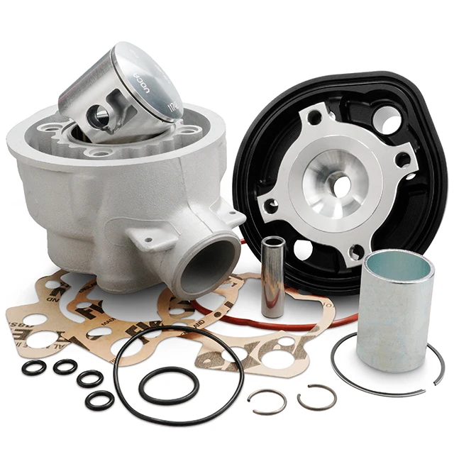 VOCA Bestia 80cc Aluminium Zylinder Minarelli AM6 50 mm Racing mit Schwarzer Zylinderkopf